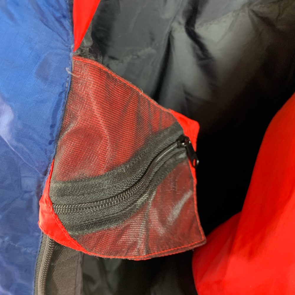 North Face Blue Kazoo 600 Sleeping Bag.EUC Large RN 61661. Royal Blue-Red. - Picture 12 of 14